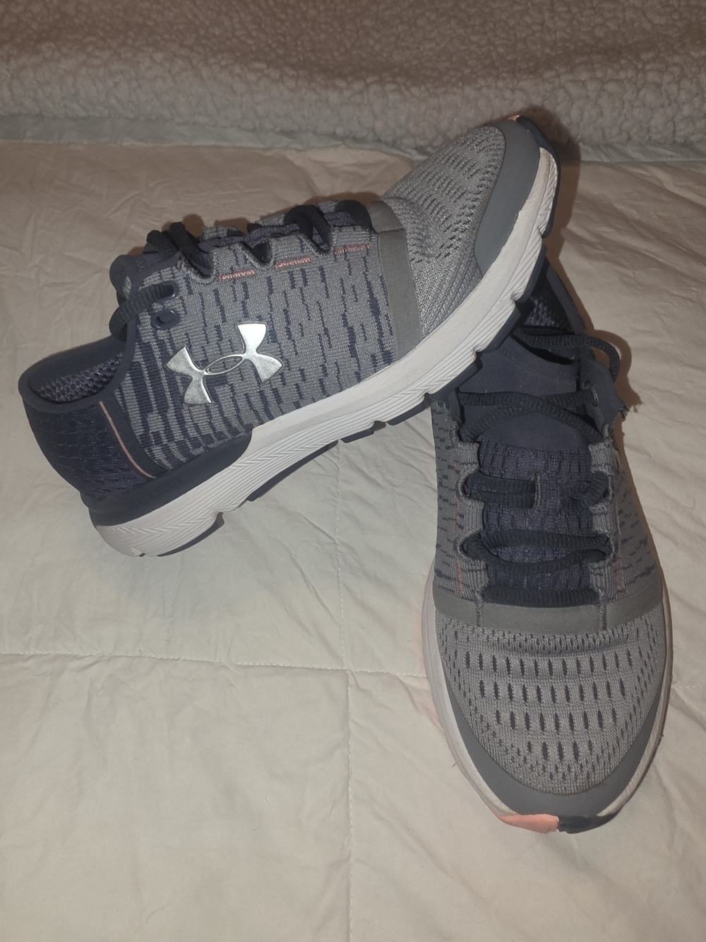 Under Armour Grey and Navy Running Shoes